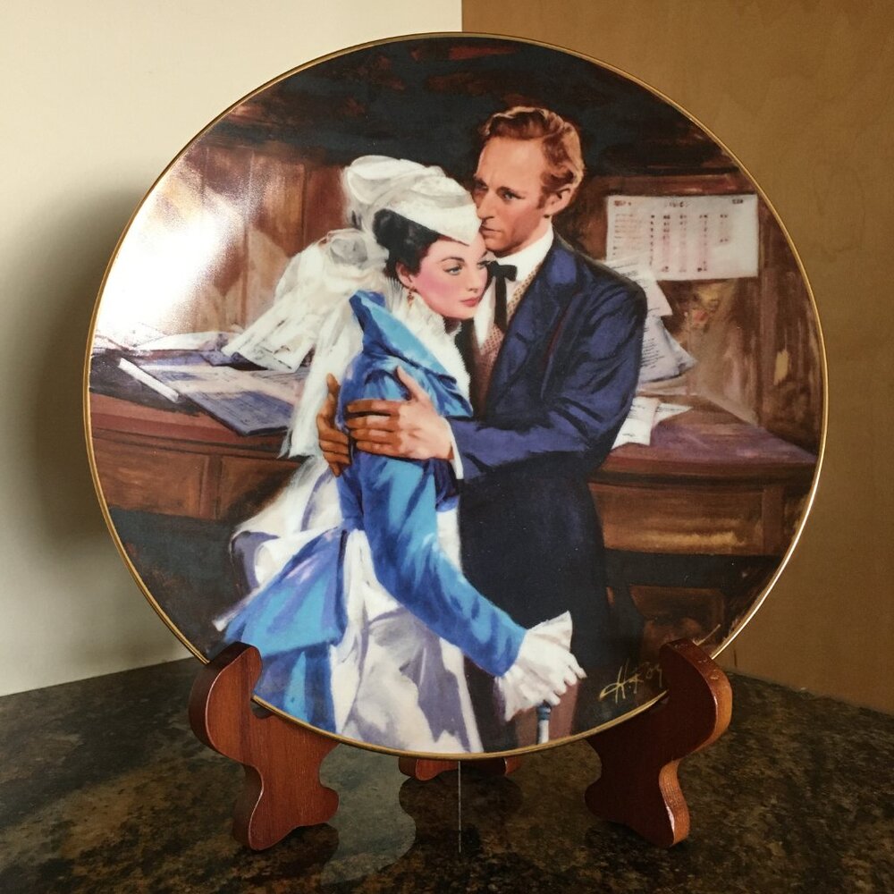 W. S. George Gone With the Wind Plate "A Question of Honor" - Boxed and Numbered